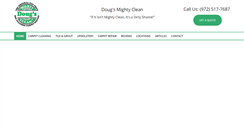 Desktop Screenshot of dougsmightyclean.com